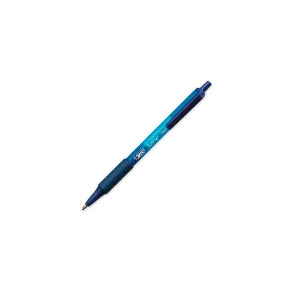 Bic Bic Soft Feel Retractable Ball Pen, Medium, Blue Barrel/Ink, Dozen SCSM11BE - main